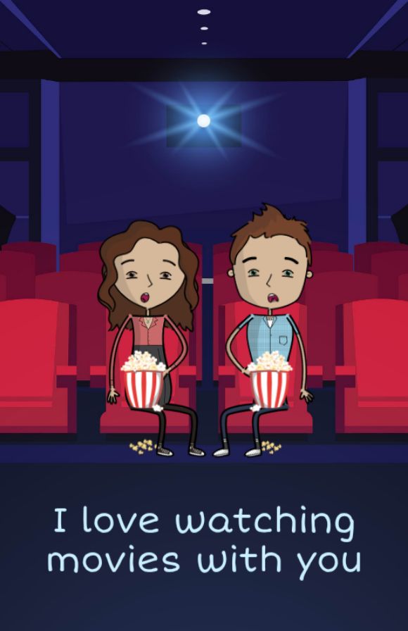 page: i love watching movies with you