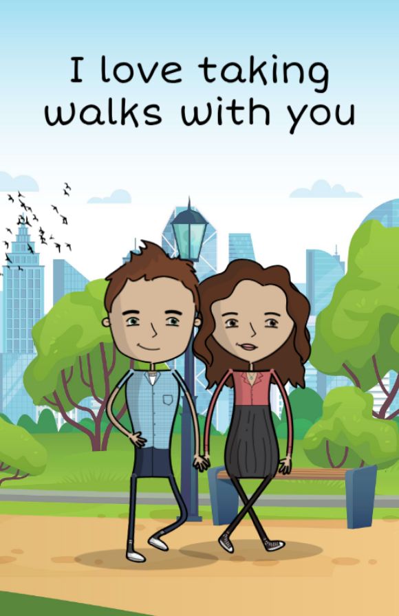 page: i love taking walks with you