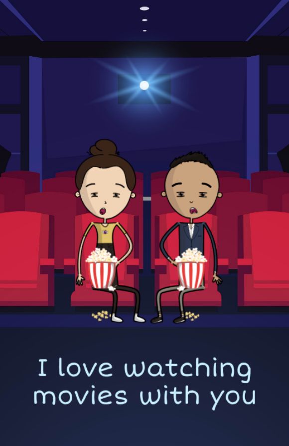 page: i love watching movies with you