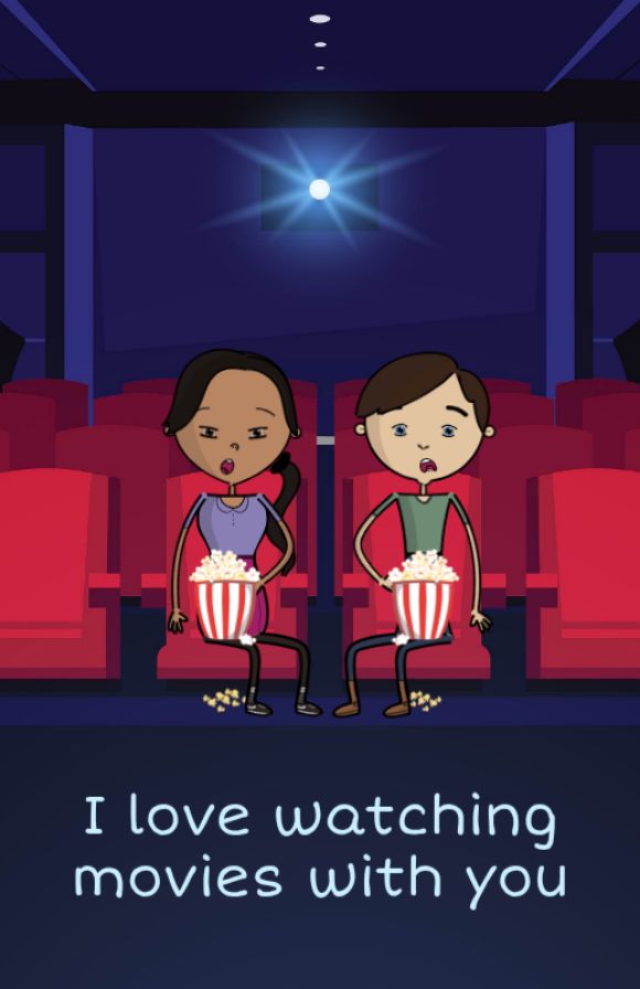 page: i love watching movies with you