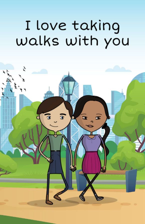 page: i love taking walks with you