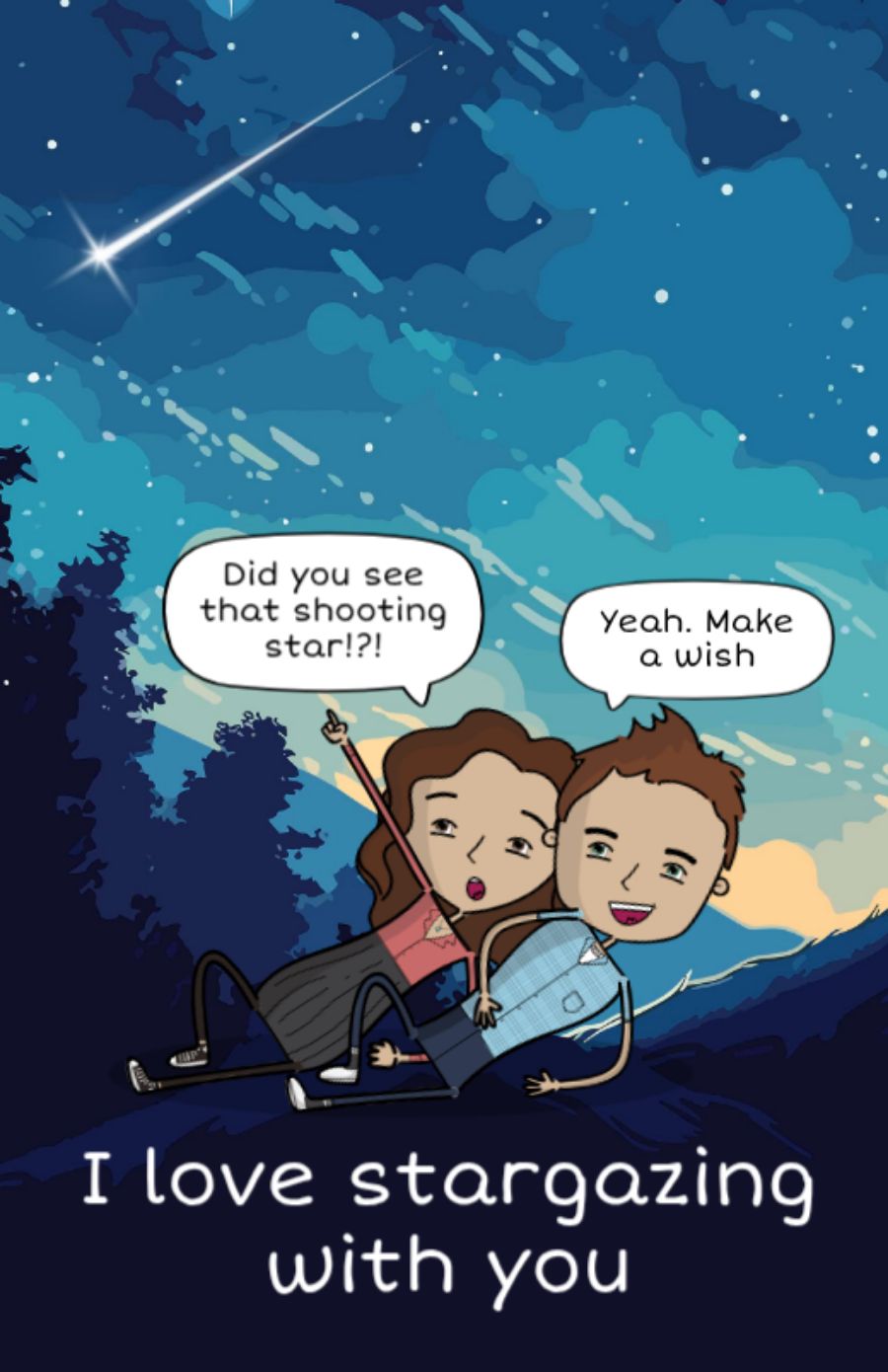 page: i love stargazing with you