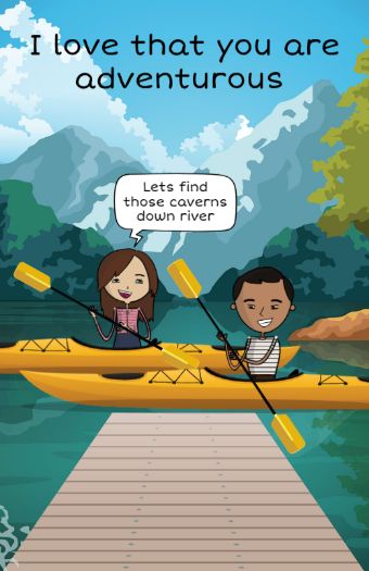 page: i love that you are adventurous