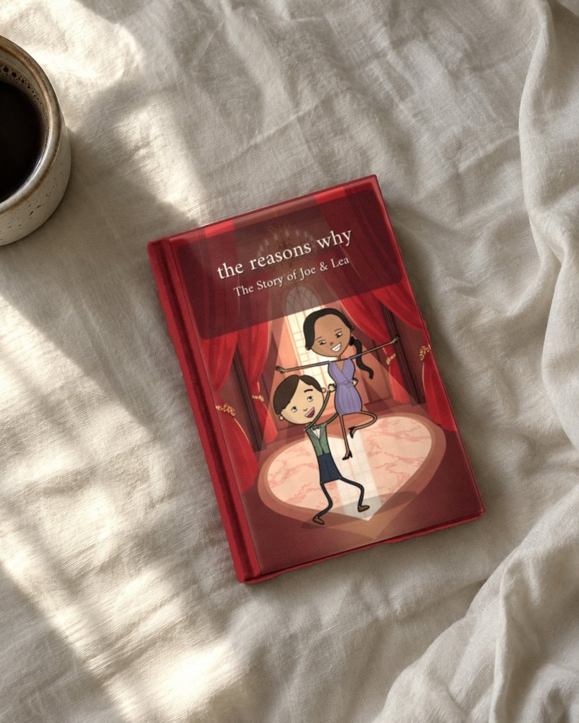 a la7zetna hardcover on a bed in morning light